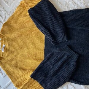 Yellow and Black Sweater